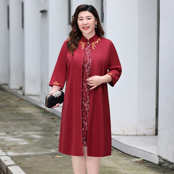 服饰内衣>女装>中老年女装>nqsq>nqsq五一参加婚穿的胖喜婆婆装婚礼服