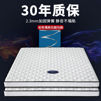 双正床垫12cm厚席梦思乳胶弹簧床垫薄款1.8*2米高箱床垫软硬双面两用 厚12cm：乳胶+静音弹簧 舒适款 1.2米*2.0米
