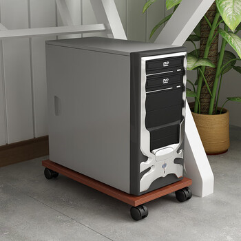 电脑主机托架带滑轮可移动机箱底座机箱托家用办公主机架电脑托盘 t