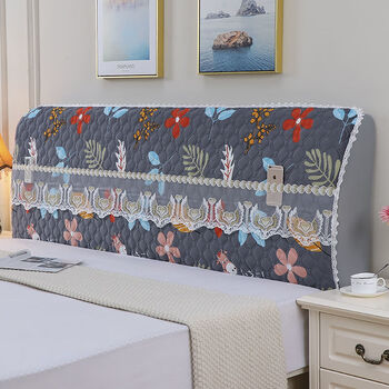 溥畔床头罩全包万能绒布加厚床头套简约现代中豪华床头软包防尘保护套