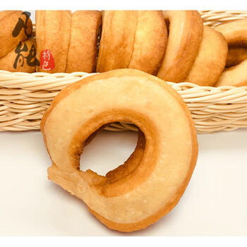 河南传统手工老式马蹄酥软北方特产年货中式油炸糕点心奶香面包圈500g