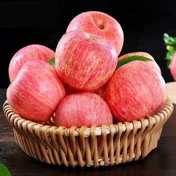 洒然 烟台红富士苹果水果10斤新鲜山东栖霞特产脆甜丑萍果当季带整箱