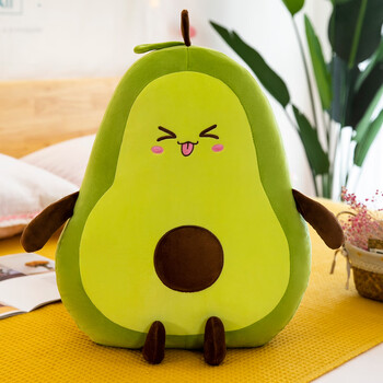 植物奶爸可爱网红牛油果毛绒玩具玩偶大号抱枕睡觉布娃娃超软公仔卡通