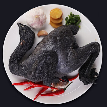 黑乌鸡五黑鸡乌骨鸡白羽乌鸡月子鸡土鸡柴鸡新鲜现杀现杀太行山黑乌鸡