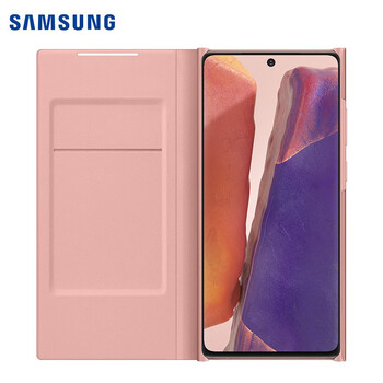 三星note20 5g原装led保护套 皮套 翻盖 后壳 外壳 保护壳 来电信息