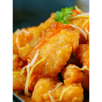 锅包肉500g东北锅包肉半成品冷冻商用鸡肉小酥肉油炸小吃炸鸡块