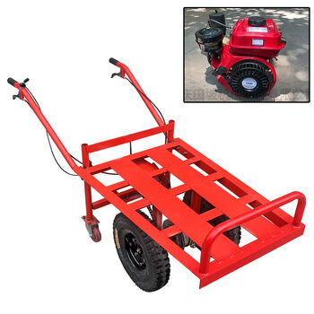 汽油柴油新式鸡公车电动鸡公车工地单轮手推车双轮转运车带汽油柴油机