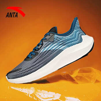 安踏毒刺跑步鞋a-shock科技跑鞋2021年冬季新款轻便休闲男士运动鞋 黑