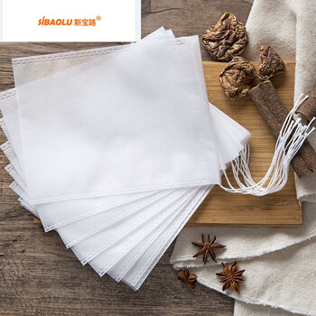 (sibaolu)无纺布抽线煲汤调味包厨房熬汤袋子过滤袋家用隔渣袋纱布袋