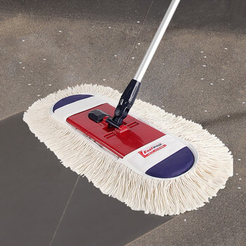 伊司达大号平板拖把家用瓷砖木地板尘推地拖旋转托把吸水棉纱拖布墩布