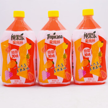 百事可乐果缤纷热带美味水果饮料果汁网红混合饮料饮品整箱1升装
