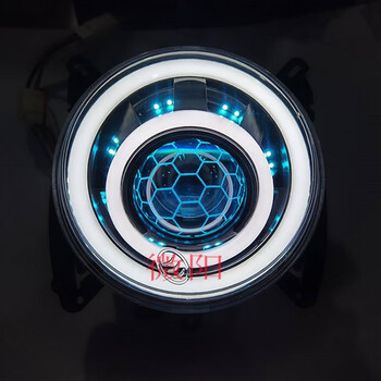 大牛n7电摩改装led双光透镜照明大灯亮 套餐2:75w小牛大灯冰蓝【图片