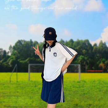 中考体育考试专用运动服套装女学生班服夏初三中招体考跑步训练服