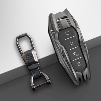 2020款比亚迪汉evdm车钥匙套专用2122新款byd汉钥匙壳锁匙扣改装男女