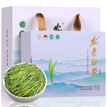 【福茗源锦绣山河安吉白茶250g】福茗源茶叶 特级正宗安吉白茶 明前2023新茶绿茶春茶浓香年货礼盒250g【行情 报价 价格 评测】-京东