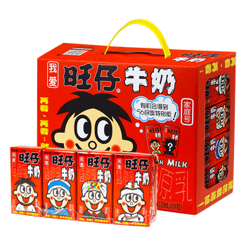 旺旺旺仔牛奶125m整箱礼盒装儿童早餐牛奶饮品旺仔牛奶125ml2l24盒