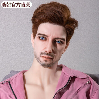 奇她 硅胶实体半身带头娃娃全身男用gay男同女用免充气男用带毛硅胶