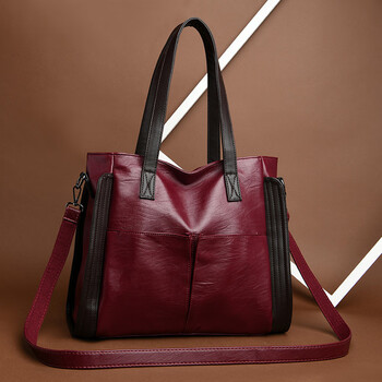 酷奇袋鼠大容量真皮羊皮软皮大包包女2023新款潮手提包单肩女包斜挎包