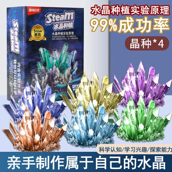小欢园水晶种植科学套装小实验儿童手工diy种养生长水晶晶体男女孩玩具