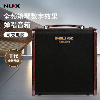 Nux 纽克斯电吉他音箱木吉它音响带多种失真周边效果直播弹唱 AC-80木吉他音箱