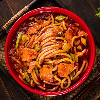 新疆爆辣炒米粉正宗美食小吃网红袋装干粗粉炒米粉专用酱香特产3份爆