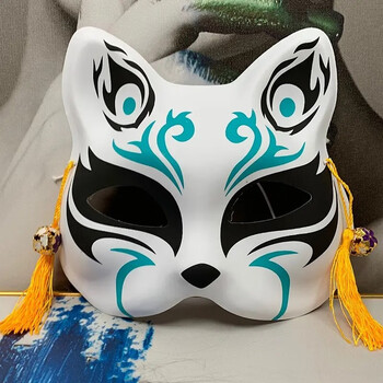 悦汇礼屋抖音同款猫脸舞会cosplay装扮鬼万圣节面具恐怖吓人男女款惊