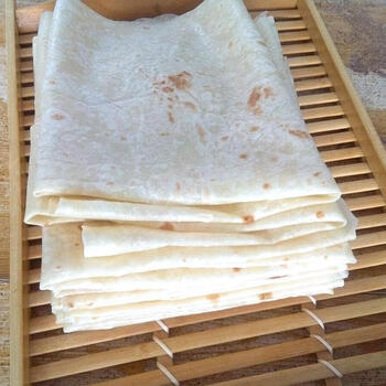 山东潍坊特产面食农家手工烙馍大单饼35cm五斤早餐饼孕妇即食卷饼 妇