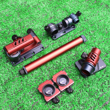 钓箱配件五件套 狼途002万向炮台架左右手通用拐角炮台前置炮台架 双