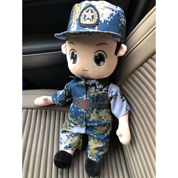布娃娃小孩送兵哥哥玩偶军嫂女孩生日礼物小兵军恋海j娃娃5059厘米