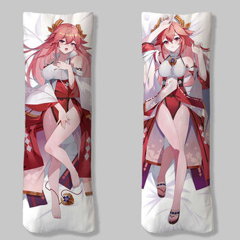 原神神里凌华抱枕雷神将军玩偶可少女原神周边等身抱枕二次元动漫全身