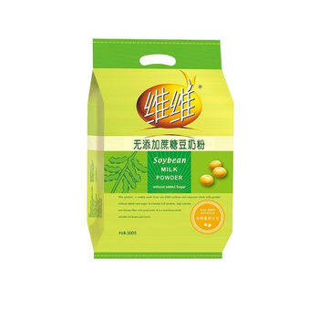 维维豆500g蔗糖速溶冲中老年饮早品小 维维无添加蔗糖豆奶粉500g*1袋