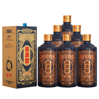 梁公子酱酒盟酱雅茅台镇53度酱香型大曲坤沙高度白酒整箱装500ml6瓶
