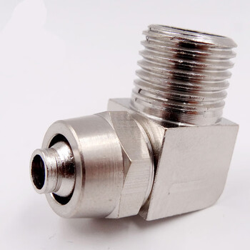 气动接头气管直角弯头90度快拧接头pl8-03快速接头螺纹g1/2/3/4分 16