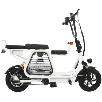 coolpower电动车折叠电动自行车三座亲子电动车新国标锂电池小型迷你