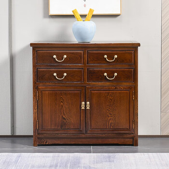 承古堂红木家具非洲鸡翅木(学名:非洲崖豆木)五斗柜实木新中式厨房