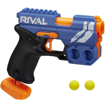 孩之宝（Hasbro）NERF热火竞争者系列14岁以上男女孩软球弹竞技玩具枪发射器 手动 2发 蛟龙发射器（蓝）E6594