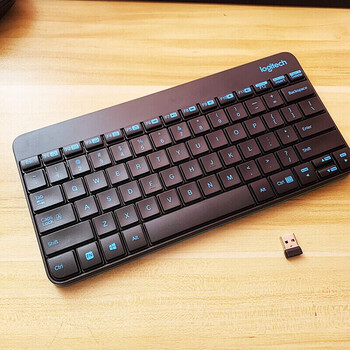 罗技mk240m212接收器k240单键盘mk245迷你便携无线键盘接收器新款小