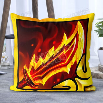 云顶之弈光明装备抱枕金铲铲之战游戏周光明羊刀35x35cm迷你款含枕芯