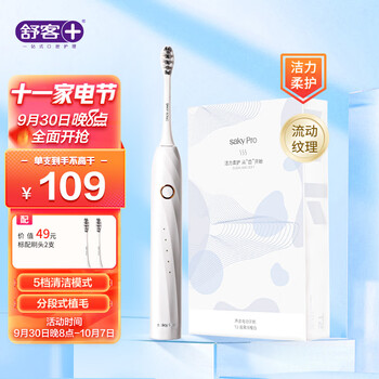 舒客sakyPro声波电动牙刷T2市场价格走势和销量趋势
