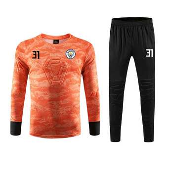 居幻曼城门将服 巴西队守门员 埃德森球衣 长袖长裤足球服 带保护垫