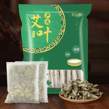 妙艾堂艾草泡脚药包12味草本足浴药包艾草艾叶泡脚药包红花老姜包泡脚粉中草药包男女士通用 艾叶严选【20g*30包】