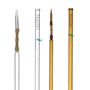 天玻碱式滴定管5ml10ml25ml50ml100a级棕色透明碱式滴定管碱式透明