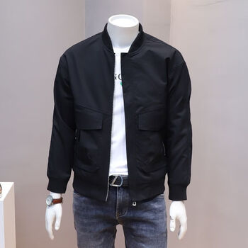 劲霸男装2023年新款秋季男装夹克男士休闲外套潮流薄款工装棒球服青年