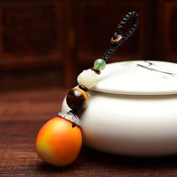 妙聚福佛心果菩提子钥匙扣 金包玉 汽车钥匙挂件挂饰吊坠 释迦彩色