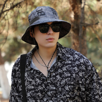 liykk夏凉帽男款登山爬山帽子鱼夫男帽奔尼帽可折叠太阳帽徒步钓鱼帽