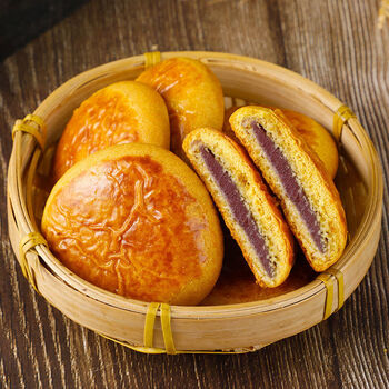 50枚整箱荞糕云南三香荞饼网红零食面包蛋糕月饼6枚