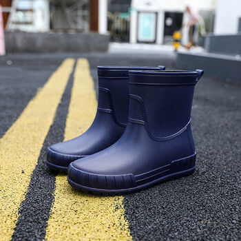 雨鞋男四季通用成人中筒短筒防滑防水耐磨加绒保暖水鞋水靴雨靴男168a