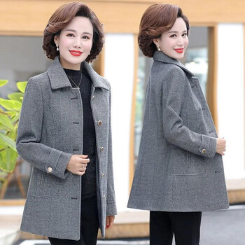女装妈妈装春秋装外套2022新款40岁50中老年女衣服春秋上衣春秋外衣