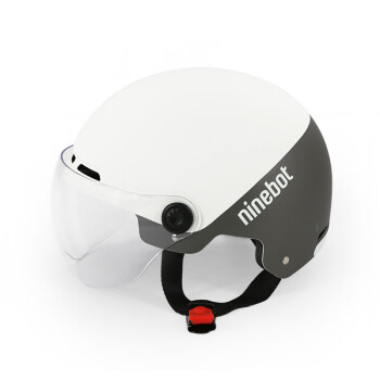 Ninebot九号电动车摩托车头盔男女电瓶车安全帽电动车零配件便携式夏季半盔 白色