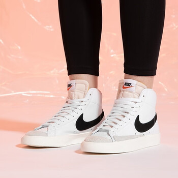 耐克（NIKE）高帮女鞋2024春新款Court Borough鞋子耐磨缓震复古运动鞋CD7782 DQ7574-600/BLAZER MID 77 35.5